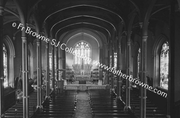 INTERIOR OF CATHOLIC CHURCH SHOWING NEW SANCTUARY